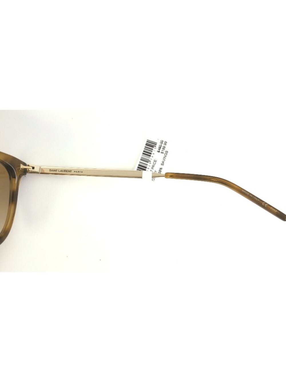 Saint Laurent SL510 005 54mm Oval Cat Eye Sunglasses Havana Gold Brown Gradient - Picture 4 of 4